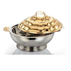 หม้อต้มโลหะสองด้ามหุ้มฉนวนสแตนเลสอเนกประสงค์ใช้ในเครื่องอุ่นอาหาร - Product Image 4