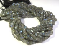 Pierre précieuse naturelle de labradorite, facettée, de haute qualité, ronde de 5 mm, multi-reflets, accessoires de bijoux personnalisés