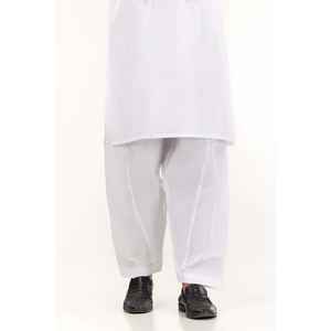 ชุดสาหรี่ขาวพื้นฐานสไตล์ปากีสถาน ชุดอินเดียแบบอานาร์กาลี ผ้าจอร์เจตต์ ตัดเย็บสำเร็จรูป รุ่น SH-CTN23-001 - Product Image 6