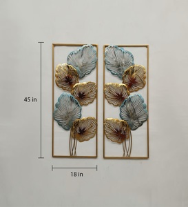 Venta directa de fábrica, colgadores de pared de dormitorio de lujo, decoración de Metal, arte de oficina y pasillo, arte de pared de Metal - Product Image 3