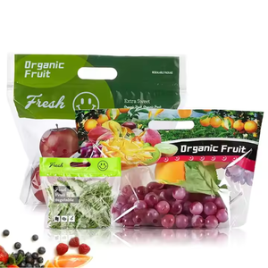 Chất lượng cao tùy chỉnh thiết kế Ziplock nhựa nho bao bì túi trái cây túi với khả năng hiển thị cao để hiển thị nho - Product Image 3