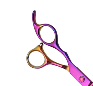 Tijeras para adelgazar el cabello con dientes, accesorios de salón de barbero de acero inoxidable con revestimiento de titanio elegante, tijeras - Product Image 5