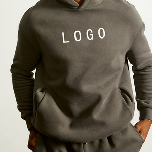 Conjunto de Sudadera con Capucha y Pantalones Cortos de Verano de Felpa Francesa para Hombre, Traje Deportivo para Correr, Chándal de Gimnasio, Mezcla de Poliéster/Algodón, Unisex - Product Image 5