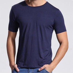 Camiseta de hombre hecha de material transpirable y de secado rápido más vendida, ropa informal, camisetas ajustadas lisas ajustadas a precio al por mayor, OEM - Product Image 5