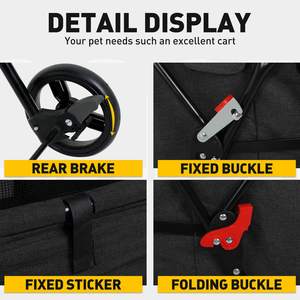 Cochecito para mascotas de bajo precio, proveedor de Vietnam, marco de acero de estilo de bajo precio para viajar - Product Image 4