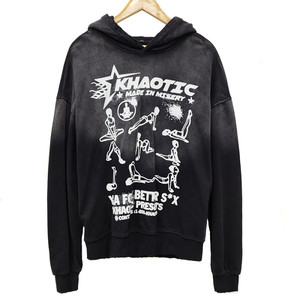 เสื้อฮู้ดซักกรดแบบกำหนดเองพร้อมโลโก้พิมพ์ลายสกรีนเสื้อสเวตเชิ้ตแบบสวมหัวทรงโอเวอร์ไซส์สไตล์วินเทจผู้ผลิตเสื้อฮู้ดแนวสตรีทยูนิเซ็กส์ - Product Image 1