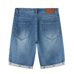 Pantalones vaqueros cortos para hombre más vendidos, calidad superior, respetuosos con el medio ambiente, patrón sólido, nuevo último estilo, diseño OEM en línea, precio barato - Product Image 2