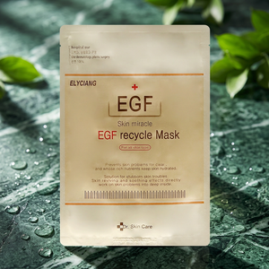 แผ่นมาส์กหน้า EGF SKIN MIRACLE Face Crystal - กลีเซอรีน สมุนไพร ต่อต้านริ้วรอย ปราศจากน้ำมัน ปราศจากน้ำหอม ช่วยให้ผิวกระจ่างใส  แบบทดลอง - Product Image 1