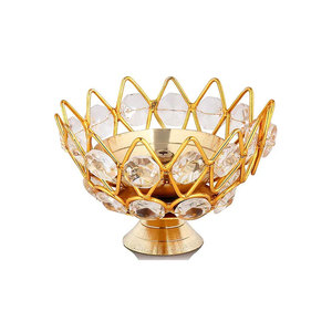 Faveurs de mariage fantaisie verre cristal décoration petit bougeoir bol en verre au prix de gros - Product Image 5