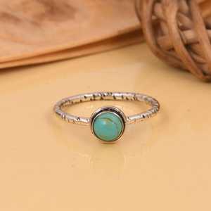 Kingman <b>Turquoise</b> Sterling Silver <b>Ring</b> Handmade Bohemian Gemstone Jewelry Artisan <b>Turquoise</b> <b>Ring</b> Unique Gift for Her - Product Image 3