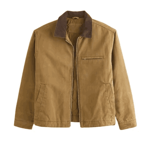 Super Quality Customized Logo Vintage 100% Cotton Fabric Canvas Work <b>Jacket</b> Breathable Canvas <b>Worker</b> <b>Jackets</b> Men - Product Image 6