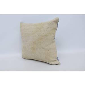 Beige Wool Kantha Patchwork <b>Pillow</b> 18x18 Inch Luxury Rustic Square <b>Throw</b> <b>Pillow</b> Woven Vintage Fluffy Portable Bedding Christmas - Product Image 4