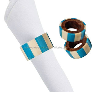 Servilletero de resina de madera de diseño único estampado Floral para el hogar Hotel boda decoración regalo Anime tema - Product Image 2