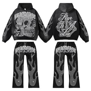 Ensemble de survêtement zippé pour homme DCY 2025, hiver, 100% coton, respirant, coupe régulière, court - Product Image 3