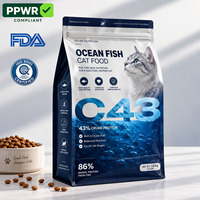 Sacs d'emballage imprimés personnalisés pour le stockage des aliments pour friandises pour animaux de compagnie 500g 1kg 2kg 5kg pochette en feuille d'aluminium sac d'emballage alimentaire pour animaux de compagnie chat et chien