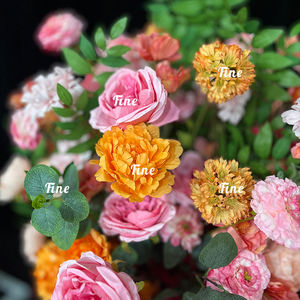 Decorazioni nuziali indiane colorate con arco di fiori artificiali per festa nuziale giovanile - Product Image 3