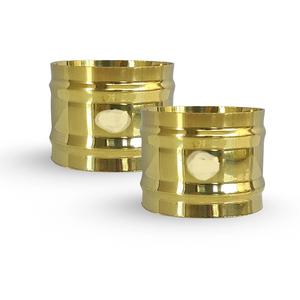 Nouveaux arrivages Rond de Serviette en Métal pour Mariage et Fêtes en Couleur Or Moderne à la Mode Fait à la Main Prix de Gros - Product Image 2