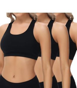 Medium Support Yoga <b>Bra</b> for Women Front Logo Breathable <b>Stretch</b> Sports <b>Bra</b> for Gym Workout Running Fitness Activewear - Product Image 1