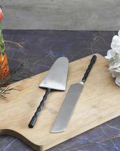 Best Price Handmade Twisted Handle Stainless Steel <b>Cake</b> <b>Tools</b> Set With Silver Polished Wedding <b>Cake</b> Server Sets - Product Image 3