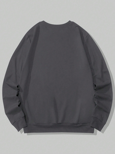 Sudadera con Capucha para Hombre, Diseño Sólido, Forro Polar, Invierno, con Color y Logotipo Personalizados, Corte Holgado - Product Image 2