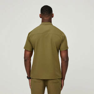 Uniformes Médicos de Alta Calidad para Hospital, Conjuntos de Uniformes de Enfermería con Bolsillos, Logotipo Personalizado, Cuello Mao, Tejido de Punto, Cierre de Cremallera, Estilos Cómodos - Product Image 4