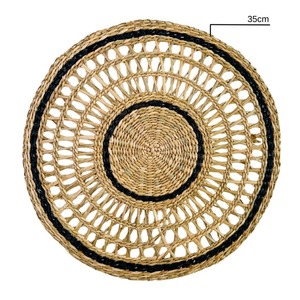 Boho Style Natural Seagrass Placemat Handmade <b>Woven</b> Table Mat Eco Dining Tableware Wholesale Exporter Christmas Table Decor - Product Image 6