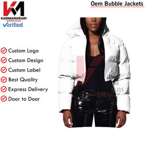 Femmes mode doudoune Ultra léger compressible à manches longues veste vêtements d'extérieur d'hiver blanc temps froid - Product Image 2