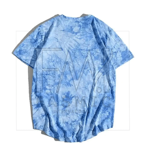 High Street Men's Acid Wash Camisetas Patrón sólido personalizado 100% algodón Manga corta Tallas disponibles - Product Image 2