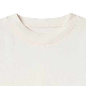 Anti-rides haute qualité faible OEM quantité minimale de commande 180 GSM 100% coton T-Shirt marque personnalisée blanc uni grande taille hommes t-shirts - Product Image 3