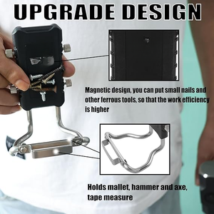 Vente en gros Nouveau design Porte-marteau magnétique robuste Porte-marteau avec clip de ceinture Construction en acier durable pour ceintures à outils - Product Image 4