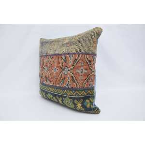 24x24นิ้วหมอนผ้าวูลถักโบฮีเมียนหลากสีลายดอกไม้วินเทจไม่ลื่นเป็นมิตรกับสิ่งแวดล้อมถอดออกได้ - Product Image 4