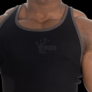 Customized 100% Cotton Gym Sports <b>Singlet</b> <b>for</b> <b>Men</b> Quick Dry Top with Casual Print Breathable Fitness Stringer Tank <b>for</b> Gym Use - Product Image 4