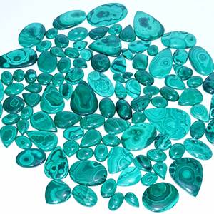 Cabujones naturales de malaquita Cabujones de alta calidad Piedras preciosas sueltas naturales para la fabricación de joyas Piedras naturales curativas al por mayor - Product Image 4