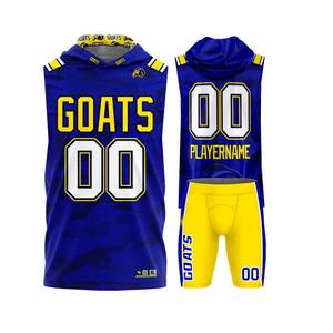 Uniformes de fútbol con bandera/7on7, uniforme de fútbol, diseño personalizado, conjunto de uniforme completamente sublimado, sudaderas con capucha y pantalones cortos de compresión - Product Image 2