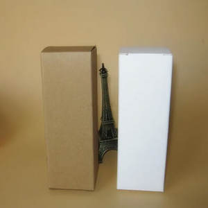 4.8*4.8*14.5cm 100ml blanc Kraft papier coffrets cadeaux compte-gouttes huile essentielle bouteille boîte cosmétiques boîtes de rangement Valve Tubes - Product Image 3