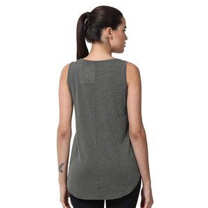 Experience Gear <b>Women's</b> <b>Black</b> Bohemian Solid Spandex/Polyester <b>Tank</b> <b>Top</b> Crew Neck Sleeveless Breathable Knitted - Product Image 2