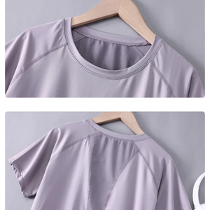 Conjunto de Yoga de 2 piezas para mujer, traje deportivo de verano, ropa deportiva de 2 piezas, camisetas deportivas de manga corta para mujer, conjuntos de pantalones cortos para correr, nuevo - Product Image 3