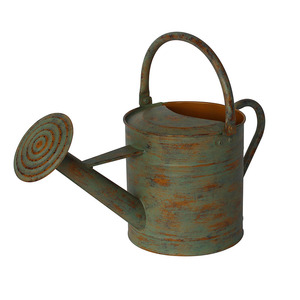 Arrosoir en métal galvanisé vintage de haute qualité, design fantastique en fer et métal pour le jardin et la cour. - Product Image 6