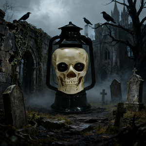 Sang trọng dẫn phù thủy đèn cho Halloween Nhà Máy Giá Hot Bán nhựa xách tay trang trí ăn mặc prop-nhà máy - Product Image 4