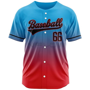 Camiseta de béisbol sólida personalizada con diseño para hombres y mujeres, Camiseta lisa de manga corta con botones, camisetas de béisbol - Product Image 5