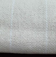 Tissu de broderie à l'aiguille perforée en toile de moine à vente rapide avec ligne de guidage blanche pour un travail de broderie optimal 100% coton de haute qualité