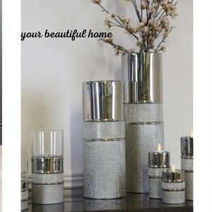 แจกันดอกไม้อะลูมิเนียมโลหะคลาสสิกใหม่ทันสมัยสไตล์ไม่ซ้ำใครตกแต่งบ้านดีไซน์เนอร์บนโต๊ะสำหรับตกแต่งงานแต่งงาน - Product Image 5