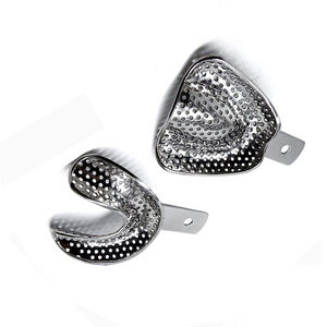 Plateaux d'empreinte dentaire en acier inoxydable pour dents supérieures et inférieures - Product Image 2