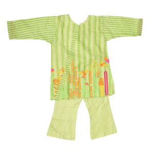 Traje de 2 Piezas para Bebés Recién Nacidas - Verde Claro - Product Image 1