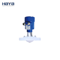 HBYB - Medidor de Nivel por Radar de 80 GHz con Conexión de Brida de Alta Temperatura, Acero Inoxidable, IP67, 4-20 mA, Rs485