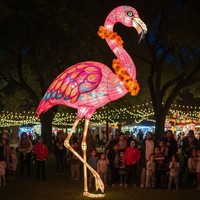 Decoración Interactiva de Faroles para Parques de Atracciones, para el Día de Muertos en México, Uso Interior/Exterior, Espectáculo de Luces para Parques Temáticos