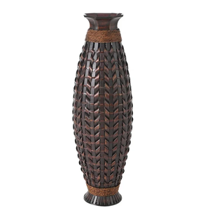 Jarrón de Piso de Bambú Tejido a Mano Hecho en Vietnam, Material Ecológico para Decoración del Hogar y Decoración de Mesa, Venta al por Mayor - Product Image 1