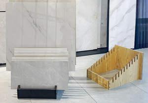 Soporte de exhibición de metal de muestra de piedra de gran venta personalizado soporte de fregadero de encimera de granito de mármol de cuarzo estantes de exhibición Premium - Product Image 4