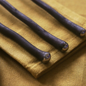 Ensemble de couverts en acier inoxydable poli miroir de qualité supérieure avec poignée de conception de branche couteau à fruits et fourchette ensemble de couverts 24 pièces ensemble de couverts - Product Image 3