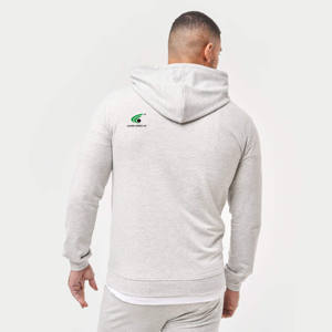 Premium Basics hommes sweats à capuche coton mélangé surdimensionné pull à capuche poids lourd thermique polaire Logo personnalisé sweat à capuche d'hiver - Product Image 5